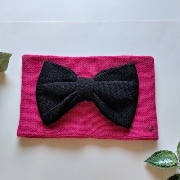 Kate Spade bow neck warmer